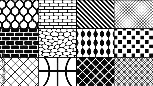 Canvastavla Thread textile icon, jacquard weave and lace pattern symbols representing fabric structure material texture and textile design