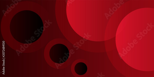 Abstract red background with circles.  Applicable for gift card, Poster on wall poster template, EPS 10