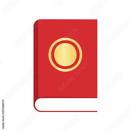 Red and white target vector icon