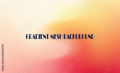 Vibrant peach and coral gradient mesh background, with smooth, soft, blurring and light hues
