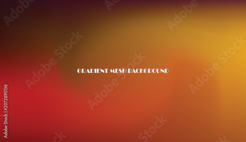 Warm gradient mesh background, with smooth transitions, of red, orange, and yellow hues