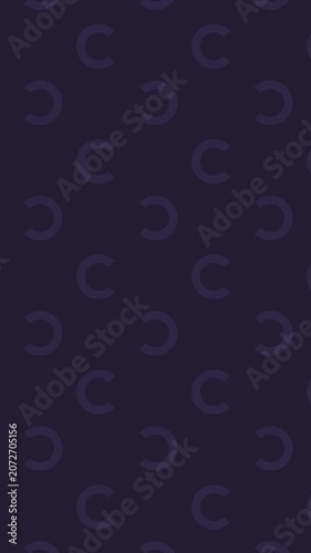 Minimalist dark purple pattern with rotating loading background