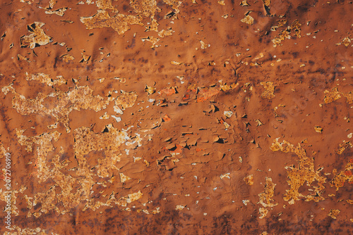 Принти на полотні Rust and decay transform an old metal surface into artful layers of texture and