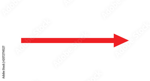 red arrow pointing upward isolated on white background business success growth symbol direction concept vector illustration