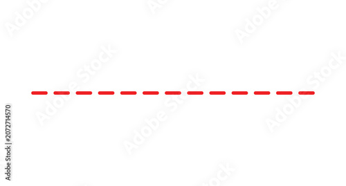 red dash line vector design