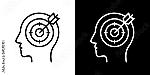 Konstfotografi Accuracy Icon Set Multiple Style Collection