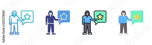 Fotografía Dignity Icon Set Multiple Style Collection
