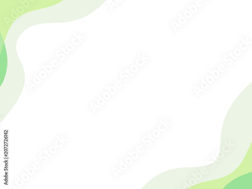 Green gradient background with wavy lines and white space for text or design elements