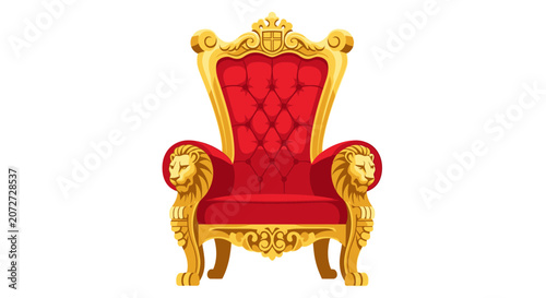 Large Red Luxury Chair.