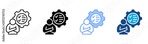 Fotografia Skilss Icon Multiple Style Vector Illustration