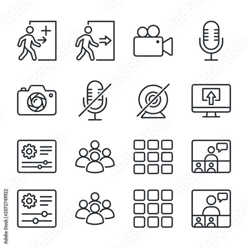 Social Media Icons Communication Tools On Computer Monitor