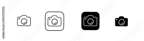 Vector illustration of camera icon set