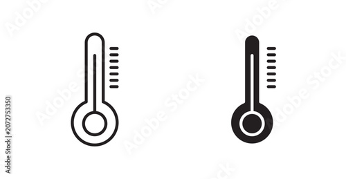 Cuadro en lienzo Thermometer icon vector design illustrations