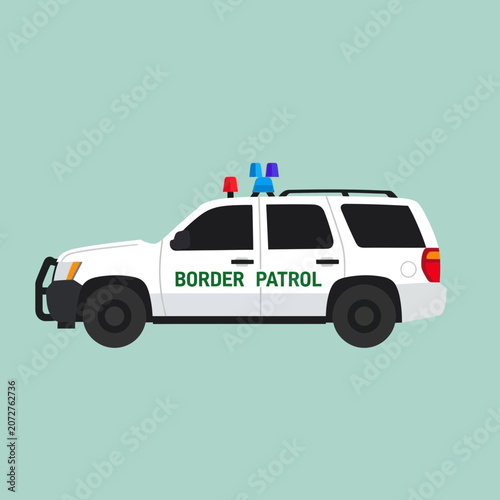 Border Patrol Police SUV Vehicle.