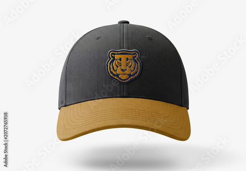 Fully Editable Cap with Embroidered Logo Mockup