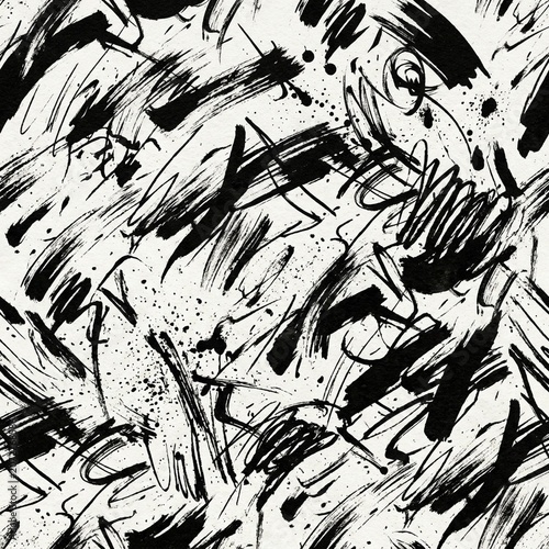 Seamless pattern of abstract brush stroke pattern pa…
