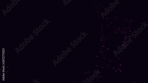 Seamless 4K loop of a glowing white neural network of torus nodes firing and connecting in a seamless plexus in crisp volumetric detail. Ideal for presentation background, AI background. 4K UHD.