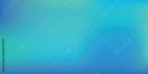 Abstract background vector Smooth color gradient mesh blue sky and blue ocean with green color.
