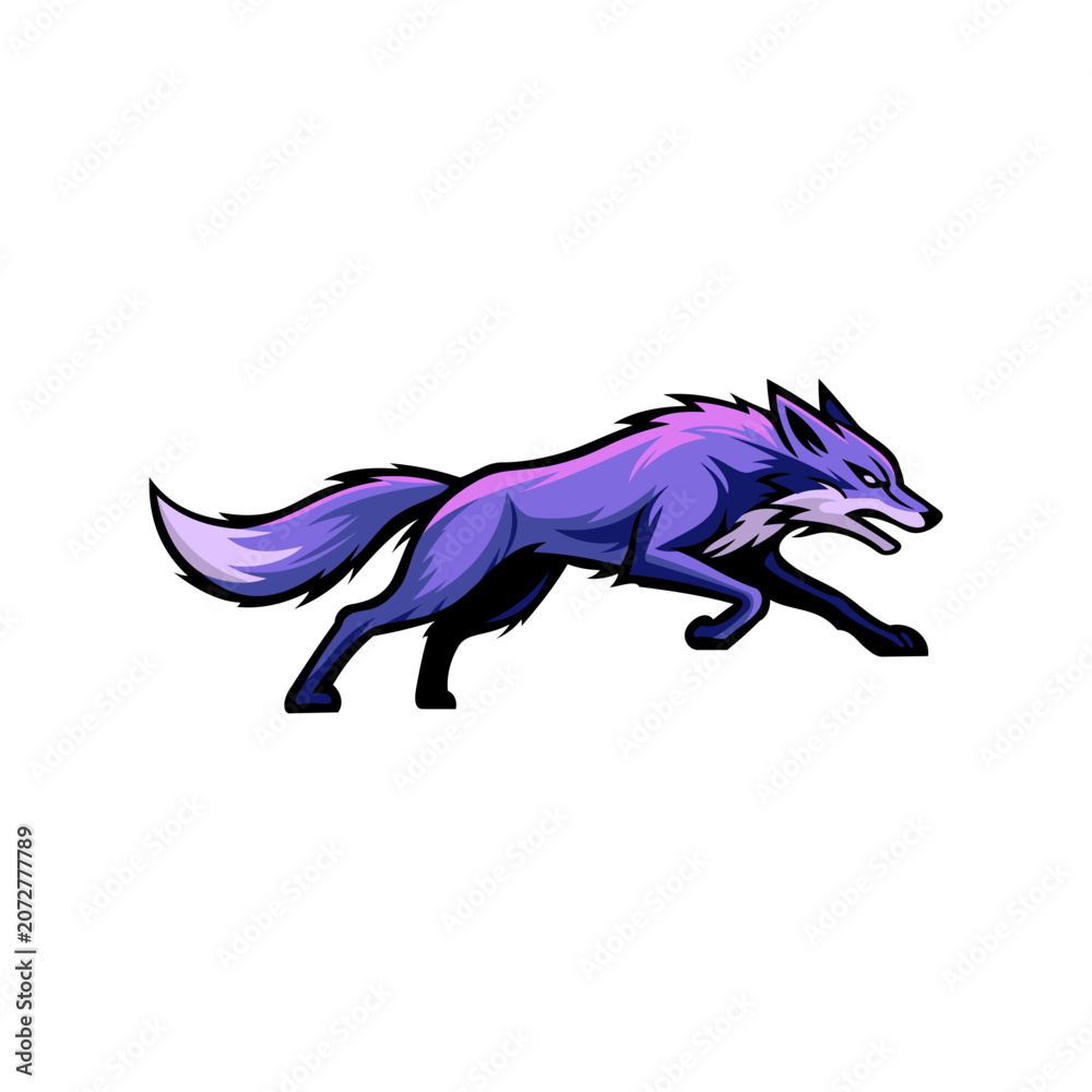 Fototapeta premium E sport Fox Animal logo vector design templates simple and modern