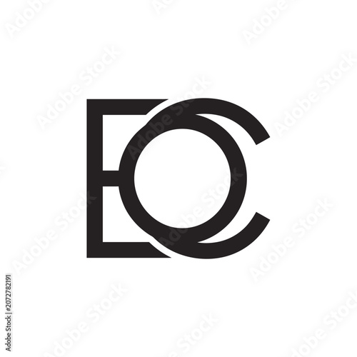 Black interlocking E and C letter mark design.