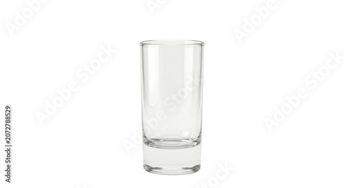 Quadro su tela Empty clear glass shot glass on transparent background