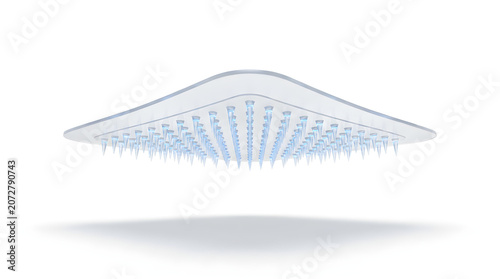 Plester Transdermal Microneedle Transparan dengan Jarum Mikro untuk Pengiriman Obat Canggih