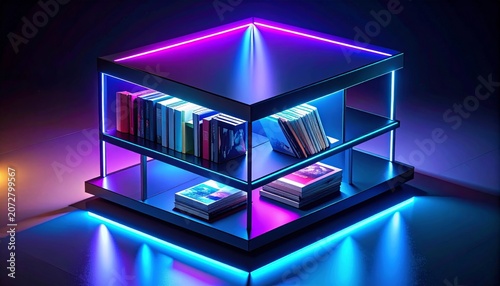 Isometric abstract 3D cubes representing business architecture, technology, data and communication concept on white background