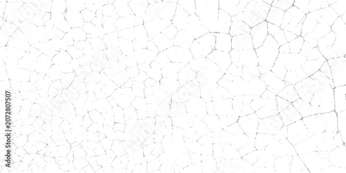 Fotografie Cracked surface texture with grunge effect on white background vector graphic