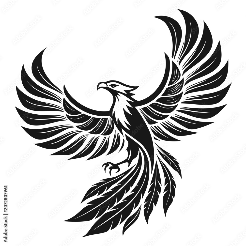 Fototapeta premium Modern Phoenix Logo