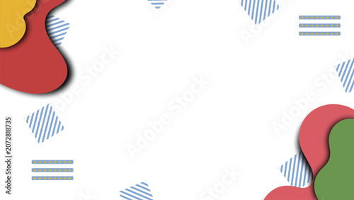 Abstract Background with Colorful Organic Shapes and Geometric Patterns for Modern Graphic Design Projects
