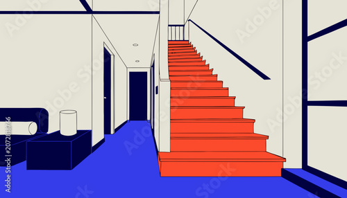 Stairs in a house 
