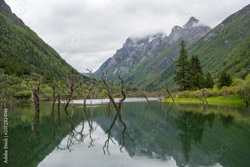 Lakes and Mountains, and Their Reflections in the Water