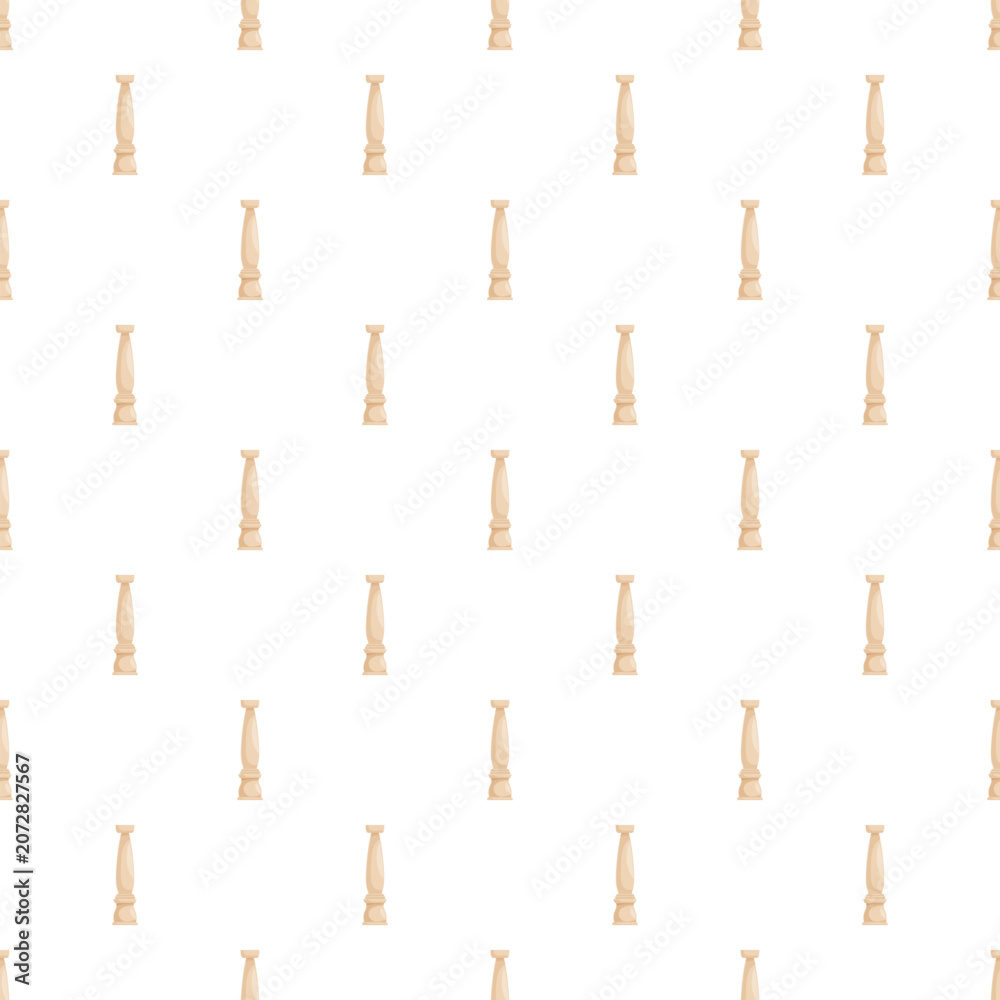 Naklejka premium Wood balusters creating a repeating pattern for architectural design or wallpaper