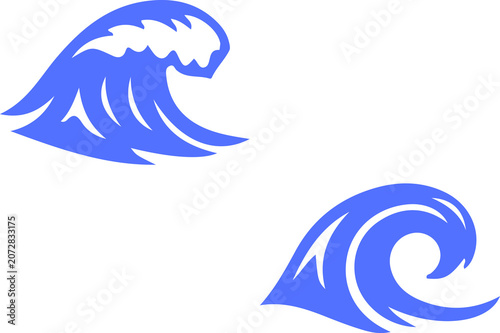Water waves line icon,