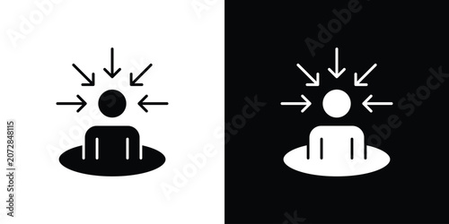 Fotografía Centric consumer icon silhouette pack. Flat symbols