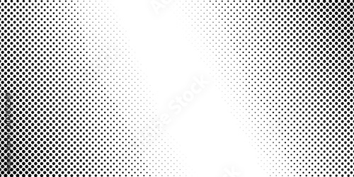 Fotografie Retro grunge distress gradient background with a linear circle dot halftone texture overlay
