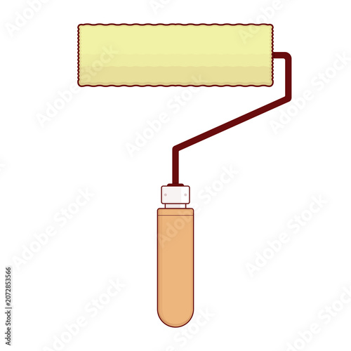 Paint Roller Tool illustration cartoon cute
