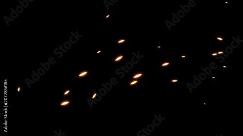 Floating liquid black bubbles, glossy abstract animation