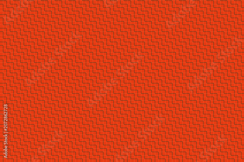 Vibrant Terracotta Staircase Geometric Pattern with Dark Contour Lines: Scripted Content Scalable Abstract Zig-Zag Block Seamless Vector Texture with High-Precision Rhythmic Step Geometry and Saturate