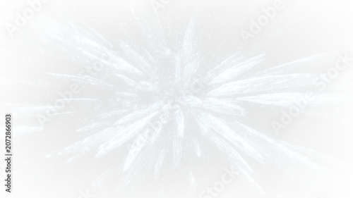 Fényképezés Explosive Ice Crystal Burst with Frozen Particle Spray PNG