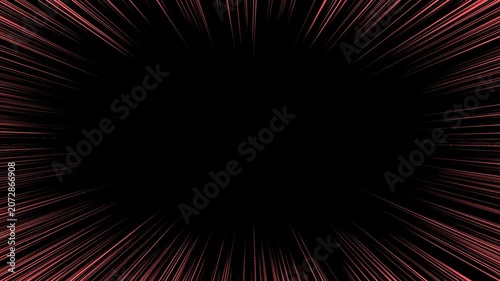 Red speed line burst, explosive comic effect, dynamic motion background