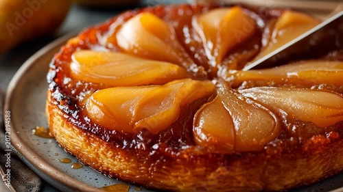 French Pear Tarte Tatin with Caramelized Pears