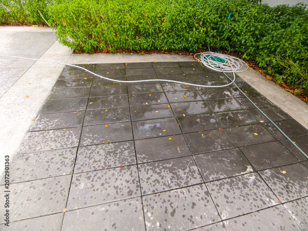Obraz premium water pump in the garden