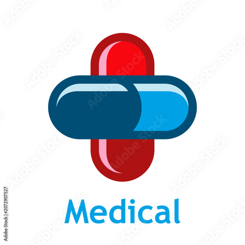 Cuadro en lienzo Logo medical