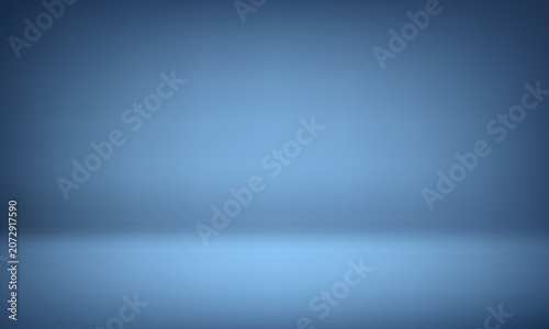 Blue studio background Space for selling products on the website. Vector illustration.