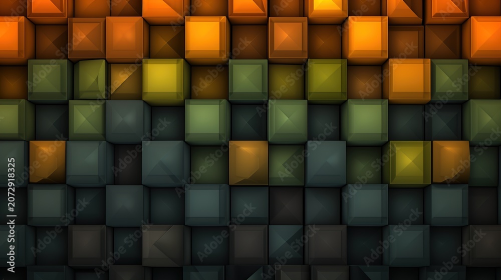 Fototapeta premium Abstract geometric gradient pattern with vibrant color blocks and smooth texture