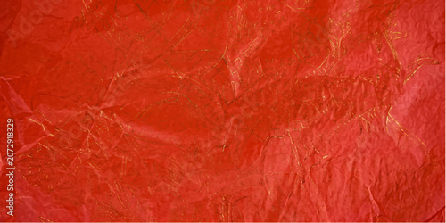 Fotografía A textured, crumpled sheet of vibrant red paper, illuminated to reveal subtle creases and shadows, creates a bold and dynamic background