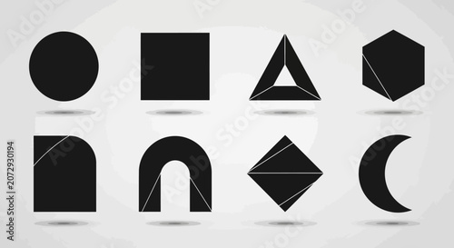 Geometric Shapes Collection: Basic And Custom Designs