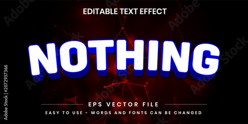 Nothing Blue Cyber Plexus Abstract 3D Editable Text Effect