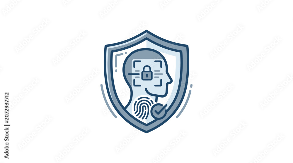 Obraz premium Cybersecurity Data Protection and Privacy Concept
